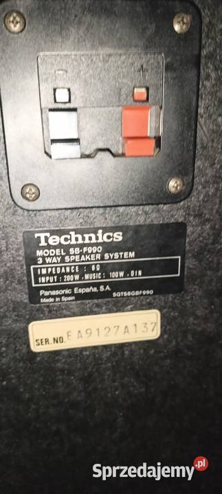 Kolumny Technics Sb F990 Sędziszów