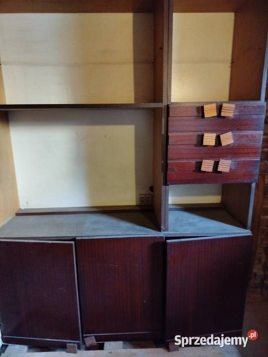 Regał trzyczęściowy z płyty meblowej wiśniowy małopolskie Kraków