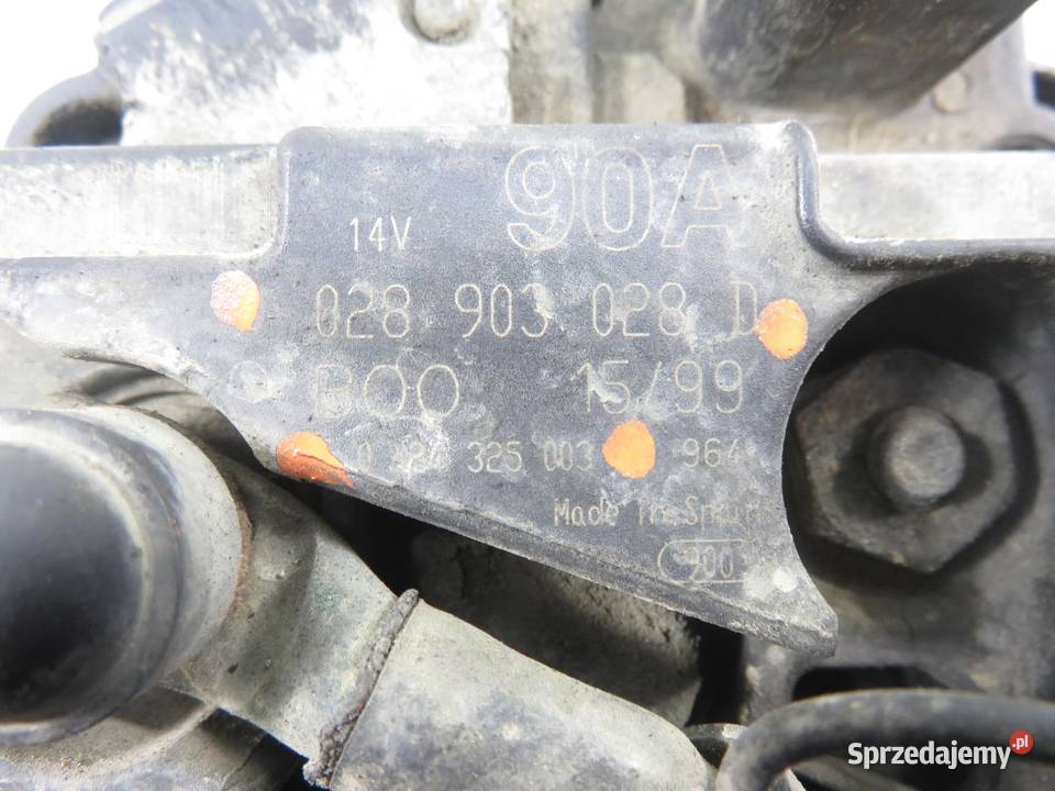 ALTERNATOR GOLF IV 14 028903028D 0124325003 osobowe Układ elektryczny silnika Motoryzacja małopolskie