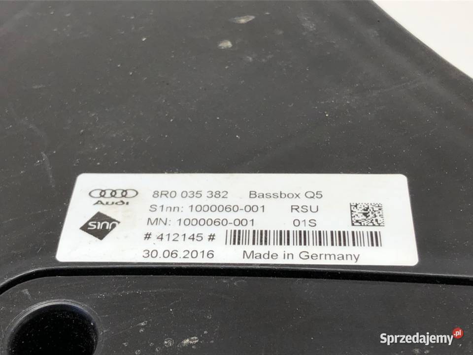 SUBWOOFER AUDI Q5 8R 8R0035382 SUV 0817 GŁOŚNIK sprzedam