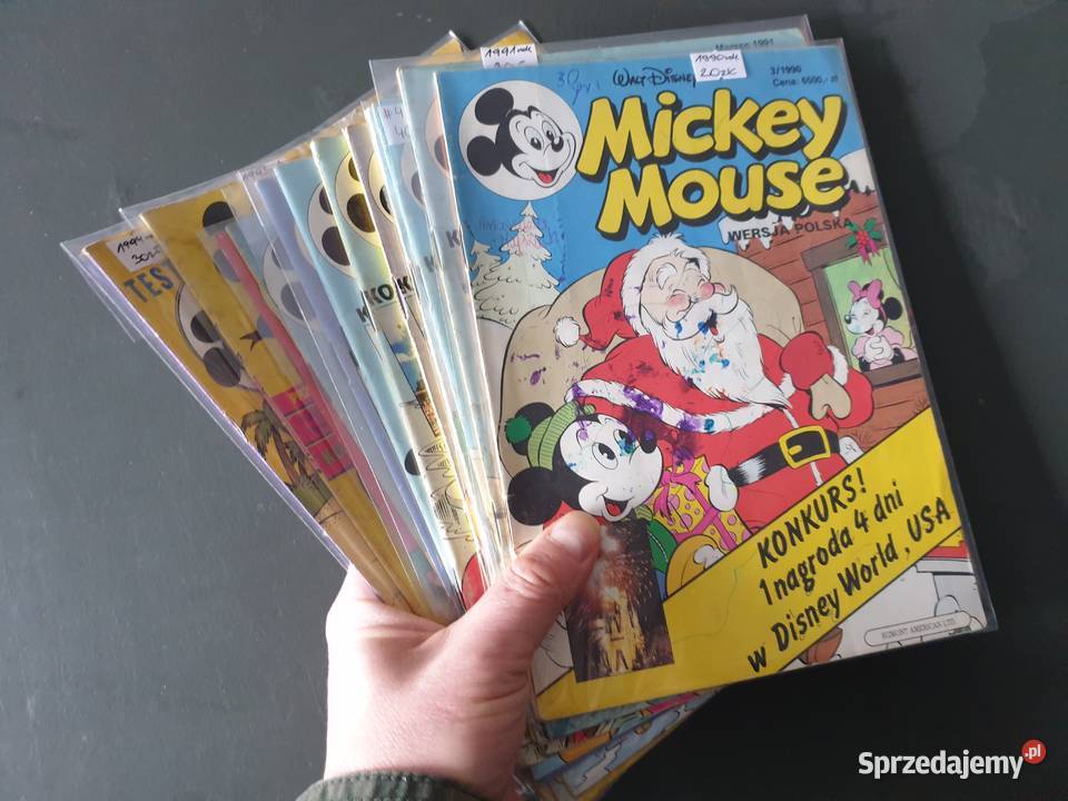Mickey Mouse zestaw 12 komiksów lata 90te Gdynia