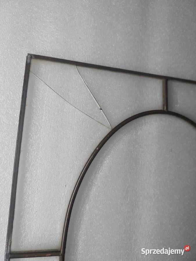 41 Witraż frontu zegara szafki szkło fazowane pomorskie Tczew sprzedam