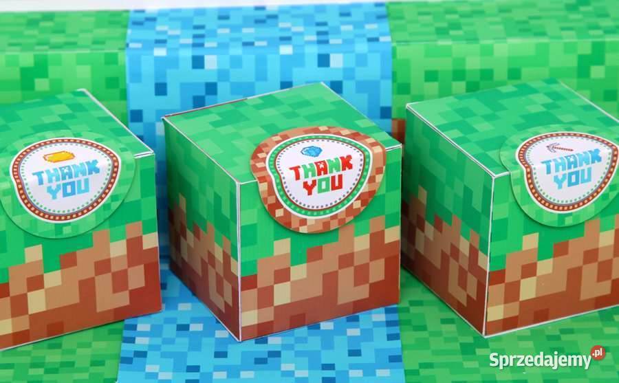 Minecraft szablony słodki stół urodziny Poznań