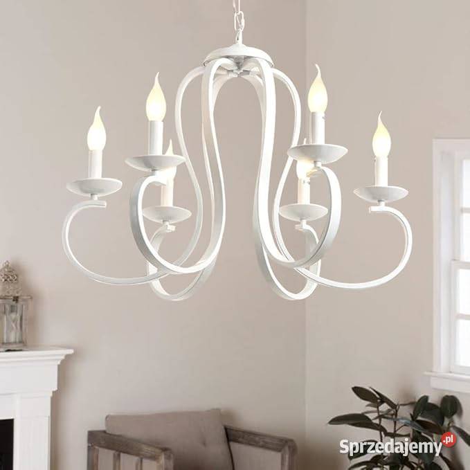 Lfoute Antyczny żyrandol Lampa Wisząca świeca Łódź