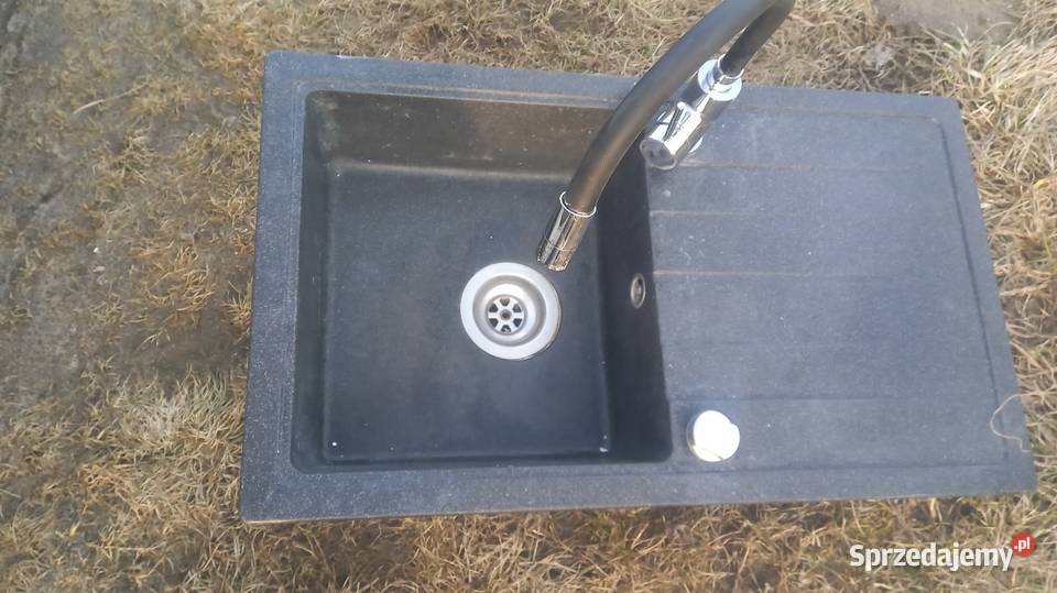 Zlewozmywak granitowy z baterią