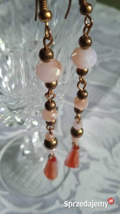 NOWA PARA DŁUGICH KOLCZYKÓW Z KOLOROWYMI wielkopolskie