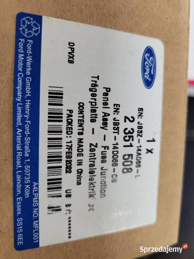 Skrzynka Ford Ranger 2351508 JB3T14D068CB