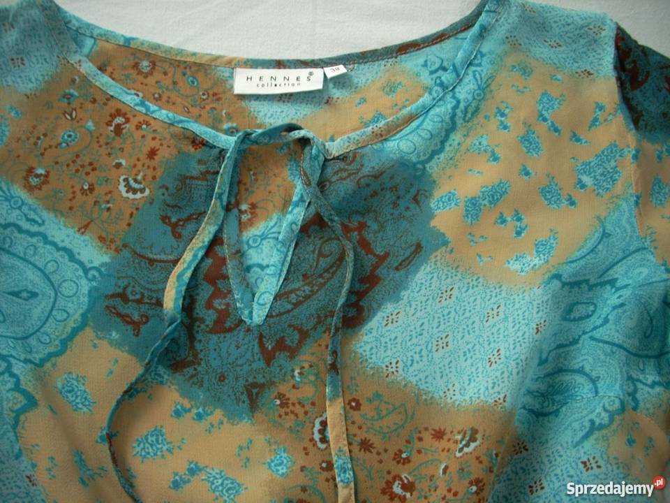 Hennes HM Zwiewna Bluzka Koszula j Nowa 36 38 brązowy/beżowy Nowy Sącz sprzedam