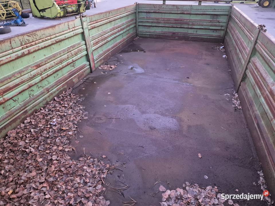 Masywna PRZYCZEPA 230 x 510 x 080m stalowe burty Przyczepy rolnicze