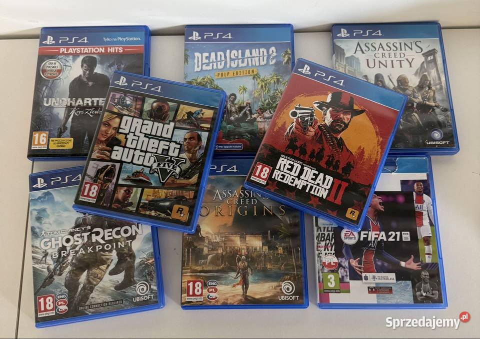 Play Station 4 4 1 TB 2 pady 8 gier Nowa Cerkiew sprzedam