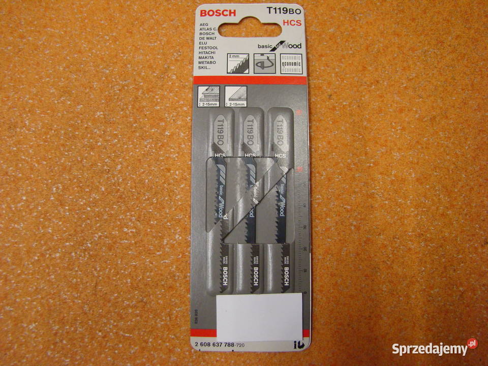 Brzeszczot BOSCH typ T 119 BO 3 Ref 2 608 637 Bielsko-Biała
