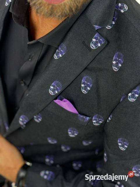 GIOVANNI PERA Marynarka męska D631 czarna w Ostrów Wielkopolski