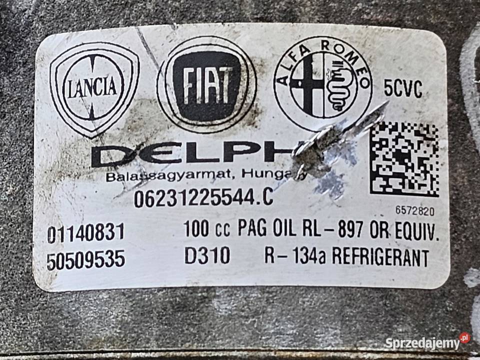 FIAT ALFA 16 MJET JTDM 940A3000 sprężarka