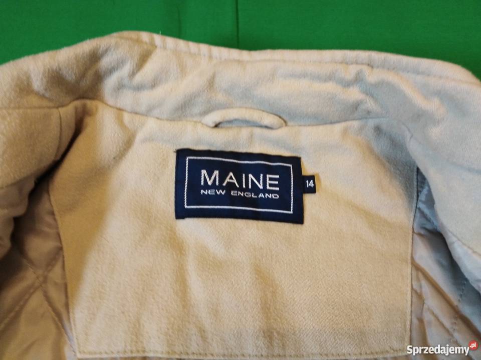 Wiosennojesienna kremowa kurtka brytyjskiej Warszawa