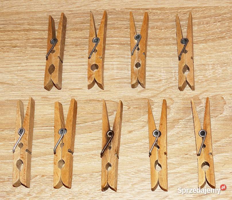 Drewniane klamerki spinacze żabki do ubrań Gliwice