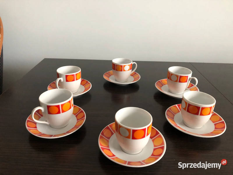 6 filiżanek i 6 podstawek do espresso podkarpackie sprzedam