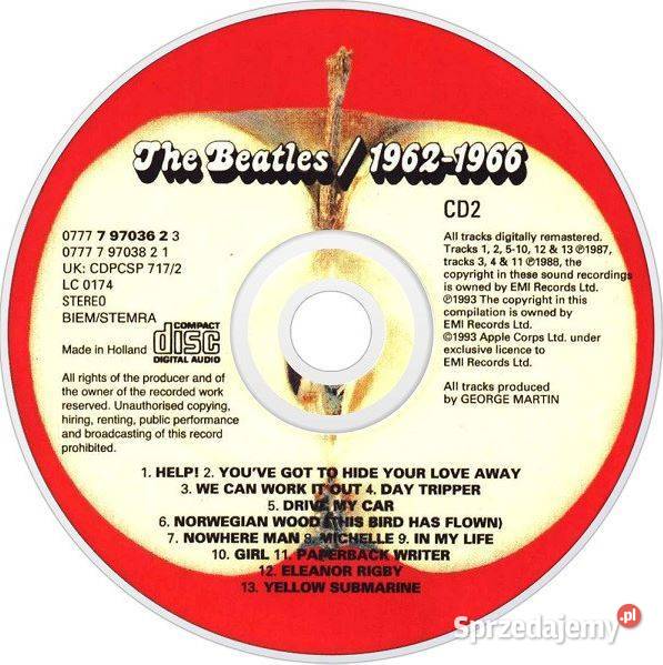 The Beatles 19621966 2xCD Apple Records 0777 7
