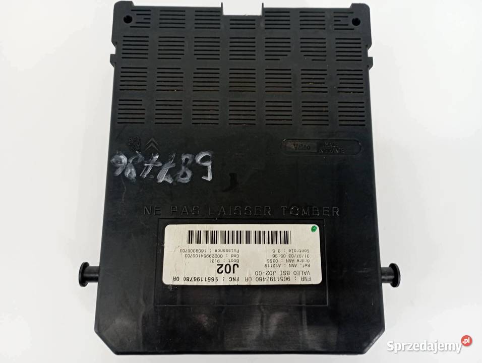 SKRZYNKA BSI 9651196780 J02 Peugeot 307 I
