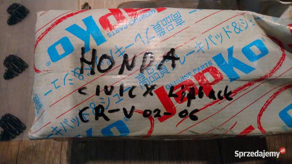 Klocki hamulcowe przód Honda CRV II Civic opolskie Lewin Brzeski