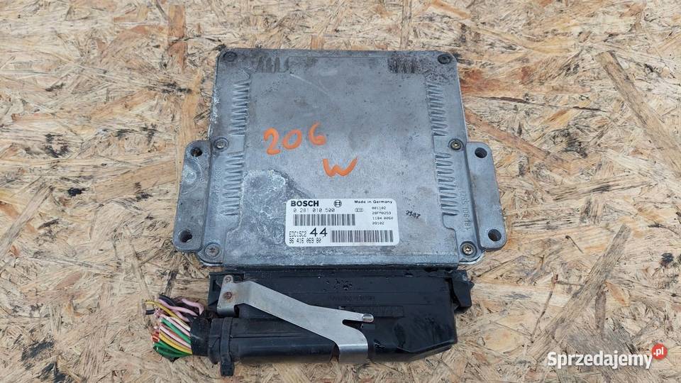 STEROWNIK SILNIKA KOMPUTER PEUGEOT 206 Czujniki i sterowniki Gliwice sprzedam