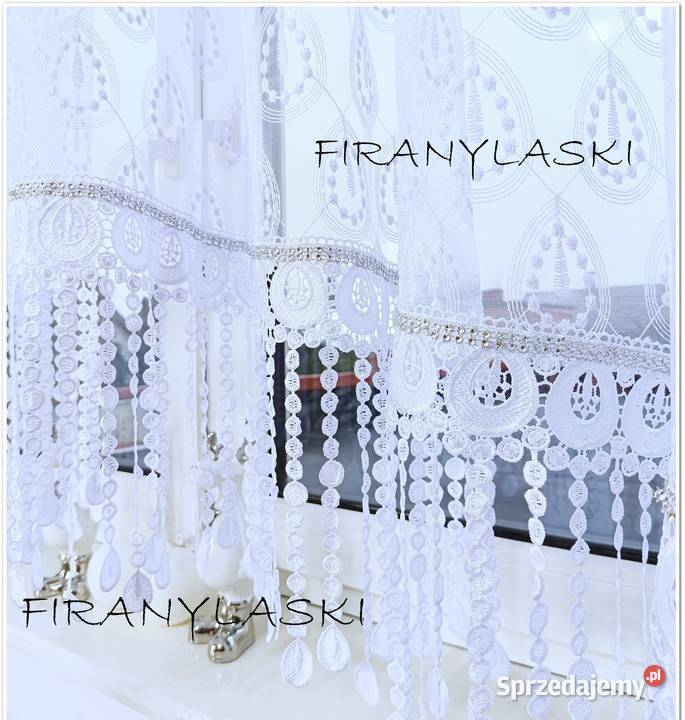 Firana 400x175 Firanki do salonu pokoju gipiura Skwierzyna