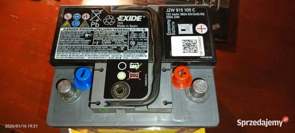 Akumulator Exide 44 ah Sprawny 12v Mysłowice