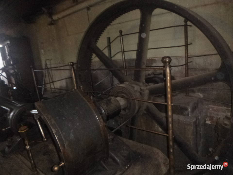 MASZYNA PAROWA HCEGIELSKI 1908 KOMPLETNA SPRAWNA Produkcja śląskie Bielsko-Biała