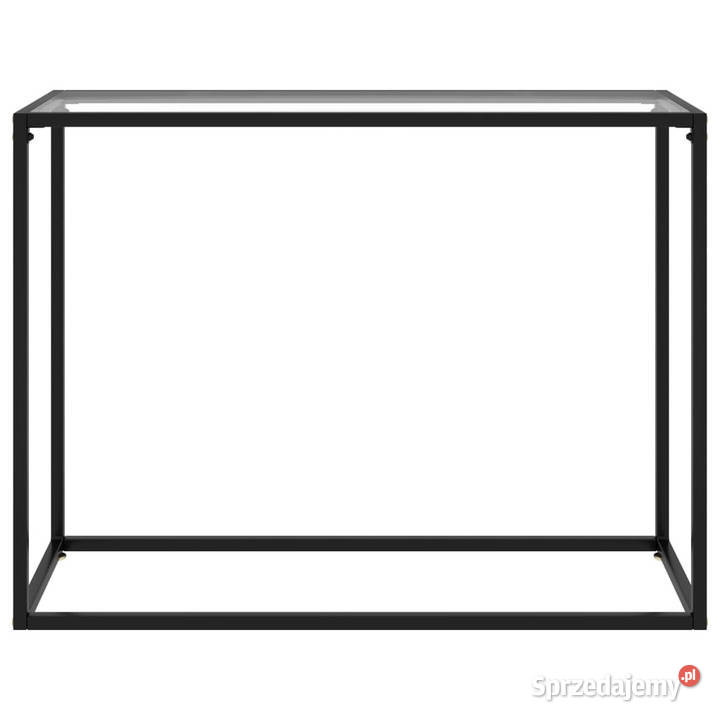 Stolik konsolowy przezroczysty 100x35x75 szkło Warszawa