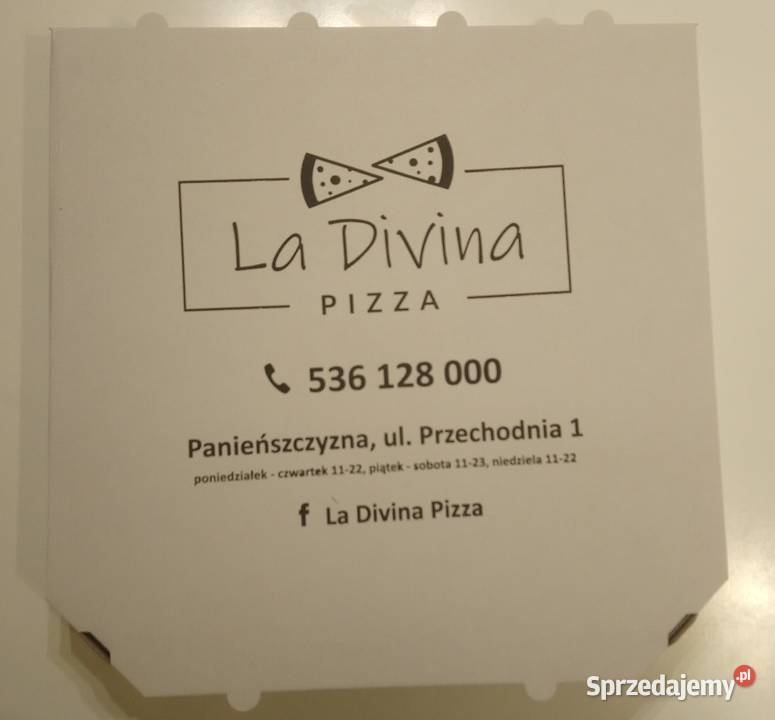Pudło na dużą pizzę z nadrukiem karton 32x32 Lublin sprzedam
