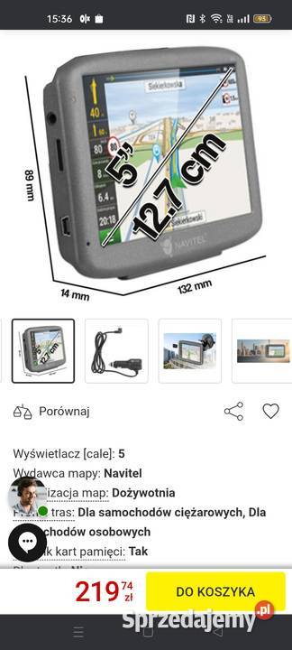Nawigacja Navitel E 501 Nawigacje GPS Łódź sprzedam