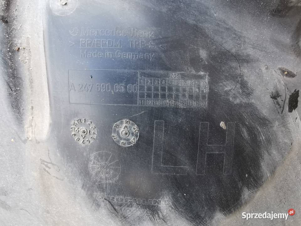 Nadkole przód lewe lh aklasa w177 A1776901103 Karoseria sprzedam