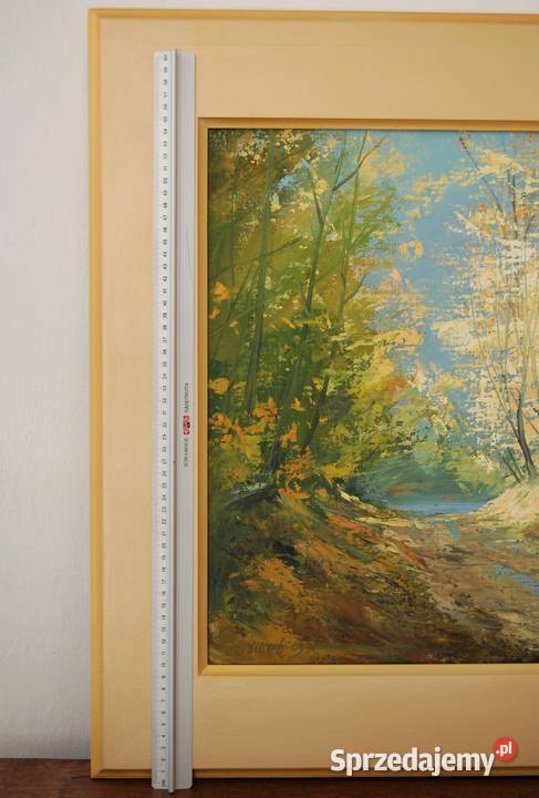 Wąwóz Kazimierz Dolny pejzaż obraz olejny lubelskie Lublin