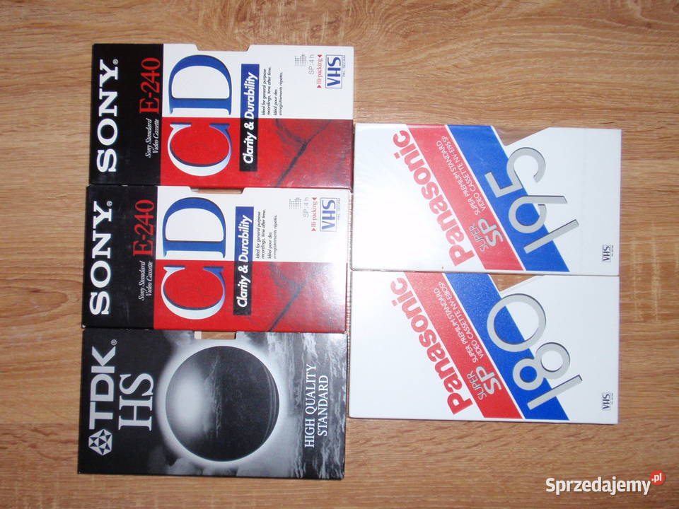 Kasety wideo magnetofonowe pudełka Pozostałe Łódź sprzedam
