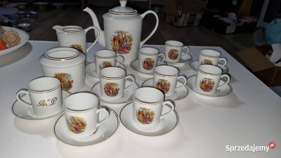 Serwis Kawowy Porcelana Francuska Limoges Wola Podłężna