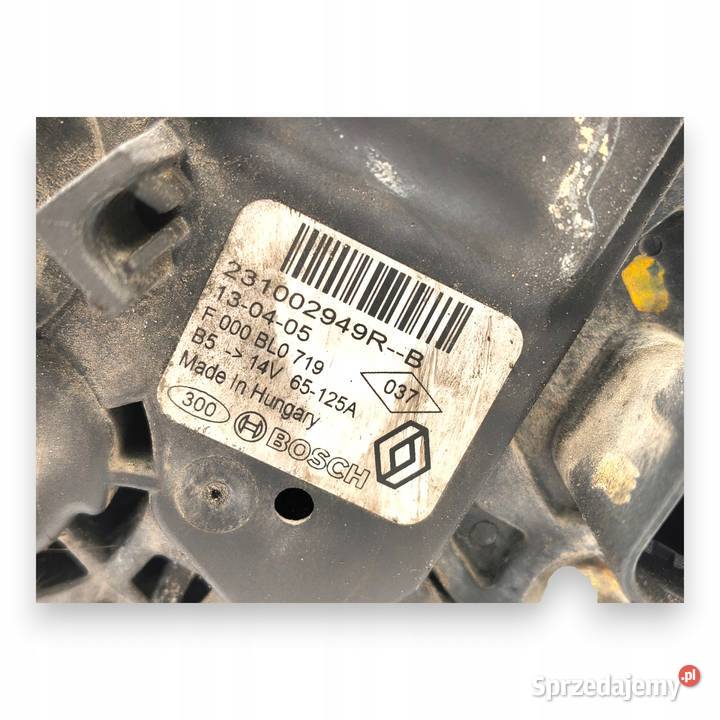 Alternator Dacia Dokker Lodgy Logan Sandero 15 osobowe Przepustnice Chełm sprzedam