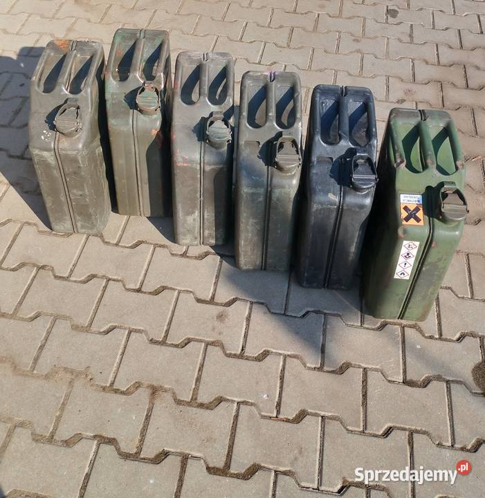 Kanister metalowy 20L 5sztuk Łobez sprzedam
