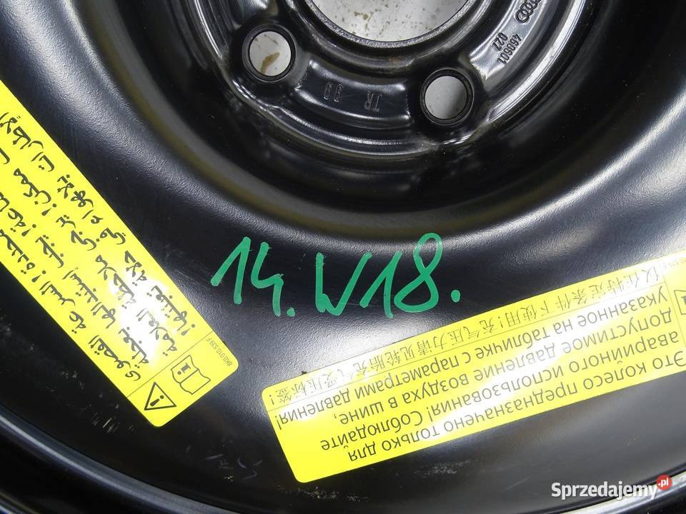KOŁO DOJAZDOWE ZAPASOWE 4G0601027 14560R20 5X112