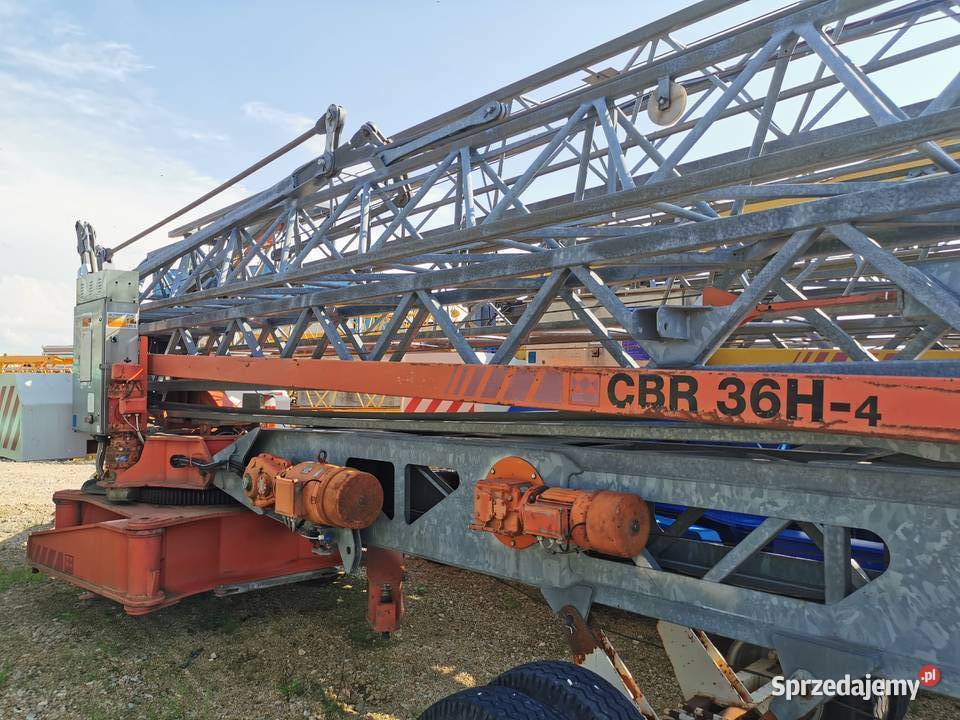 Żuraw szybkomontujący Terex CBR 36 2007 UDT dolnośląskie Ligota Piękna