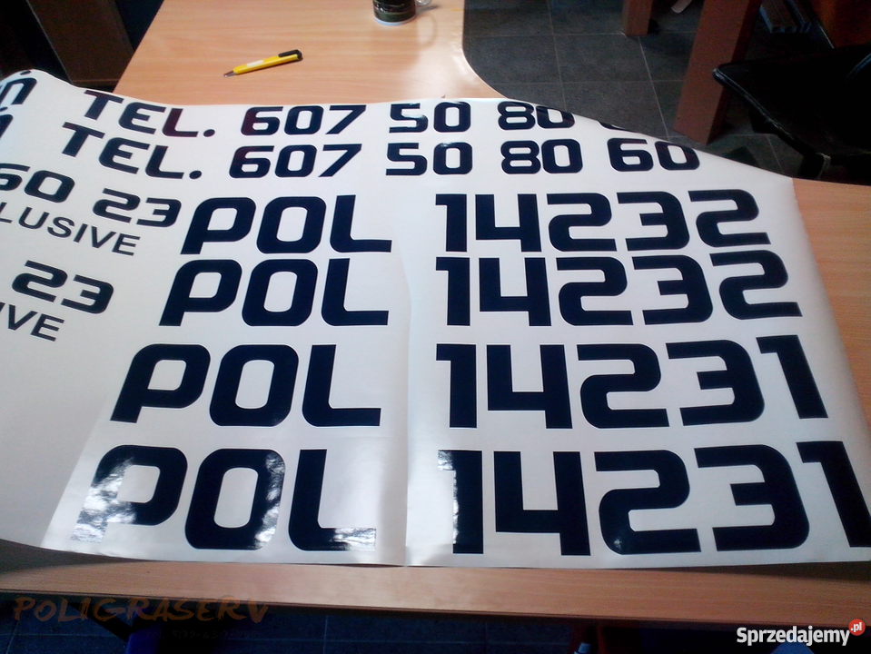 Wycinanie liter w folii Litery z folii Chwaszczyno sprzedam