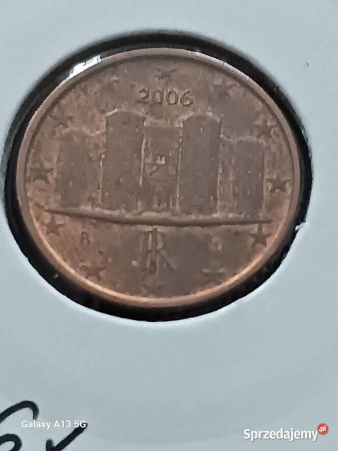 1 Eurocent Włochy 2006 r wielkopolskie Konin