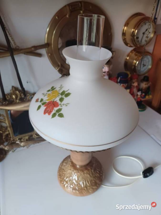 Lampa stołowa elektryczna z czasów PRL Poznań