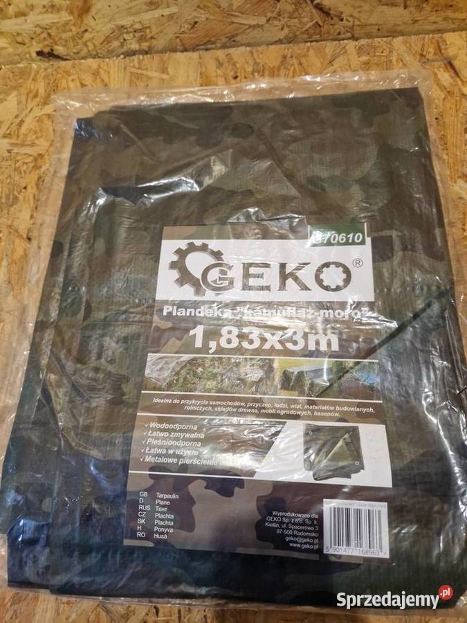 Plandeka kamuflażmoro 183x3m 100gsm G70610