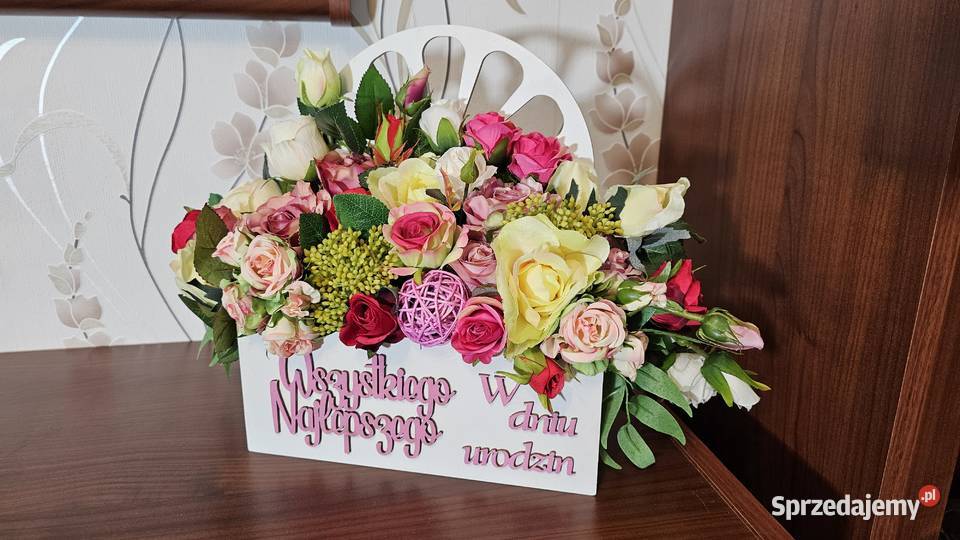 Bukiety w skrzyneczkach