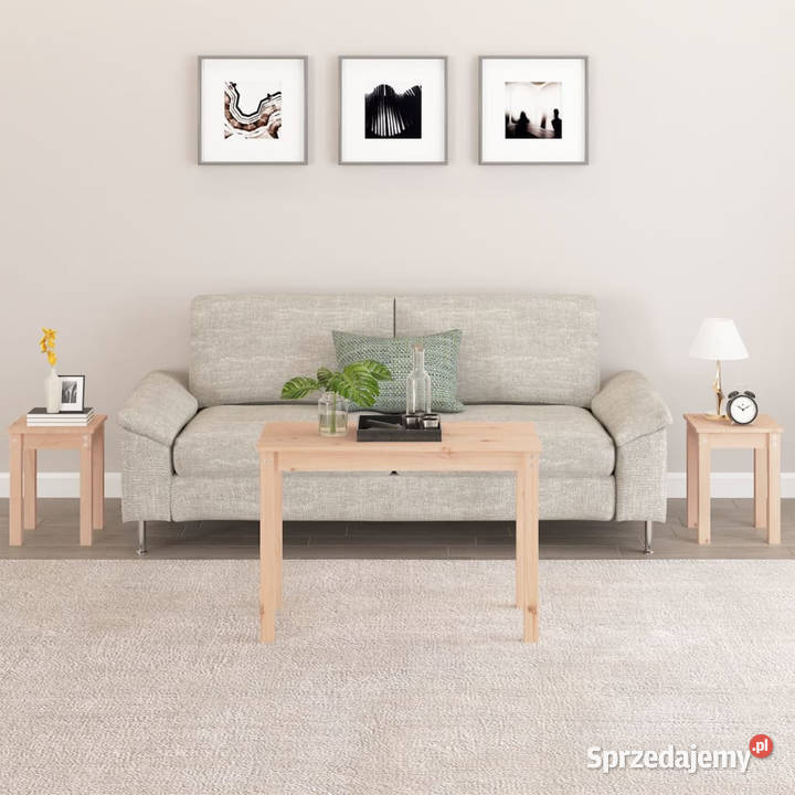 Stoliki wsuwane pod siebie 3 lite drewno sosnowe mazowieckie Warszawa