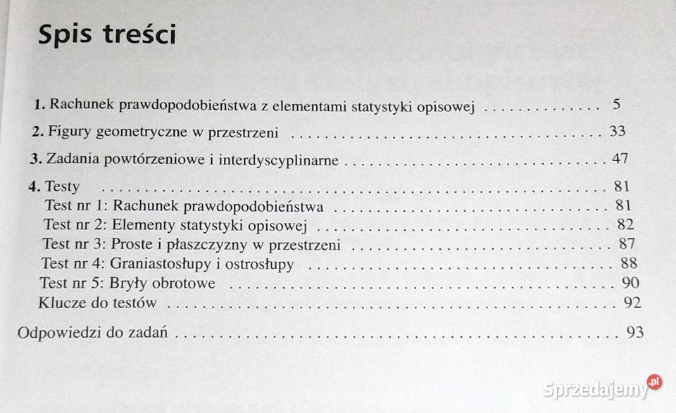 Matematyka 3 Zbiór zadań Zakres podstawowy M Chełm