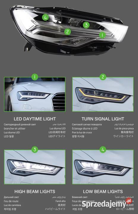 NOWE lampy przednie lampa przód Audi A6 C7 2011