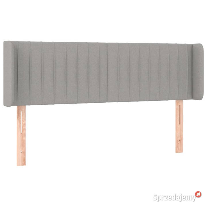 Zagłówek uszak jasnoszary 147x16x7888 tkanina Warszawa
