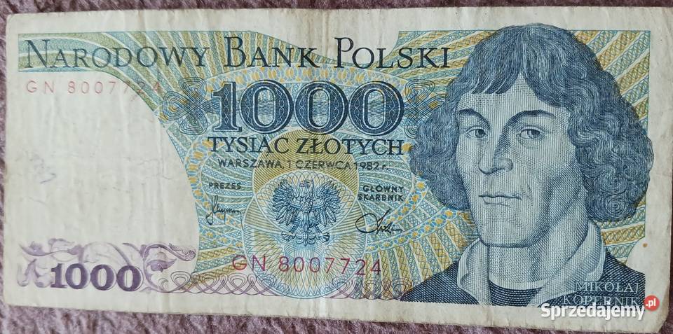 1000 M Kopernik seria GN 1VI19982 r Konin sprzedam