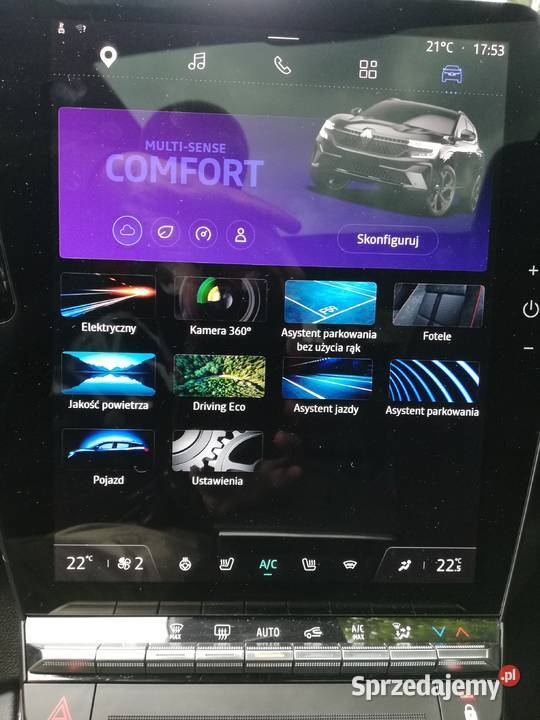 Renault Austral Hybrid 200 Esprit Alpine czujnik martwego pola Kalwaria Zebrzydowska