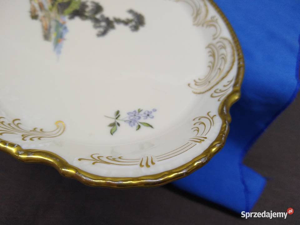Patera królewska Rosenthal Hoeroldt Arkadien 36 Porcelana i szkło